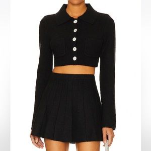 MAJORELLE Solveig Cardigan in Black - M (NWT)